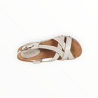 bussola Formentera Cross Straps Wedge Sandals - Ivory