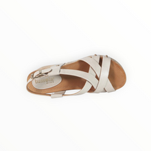 bussola Formentera Cross Straps Wedge Sandals - Ivory