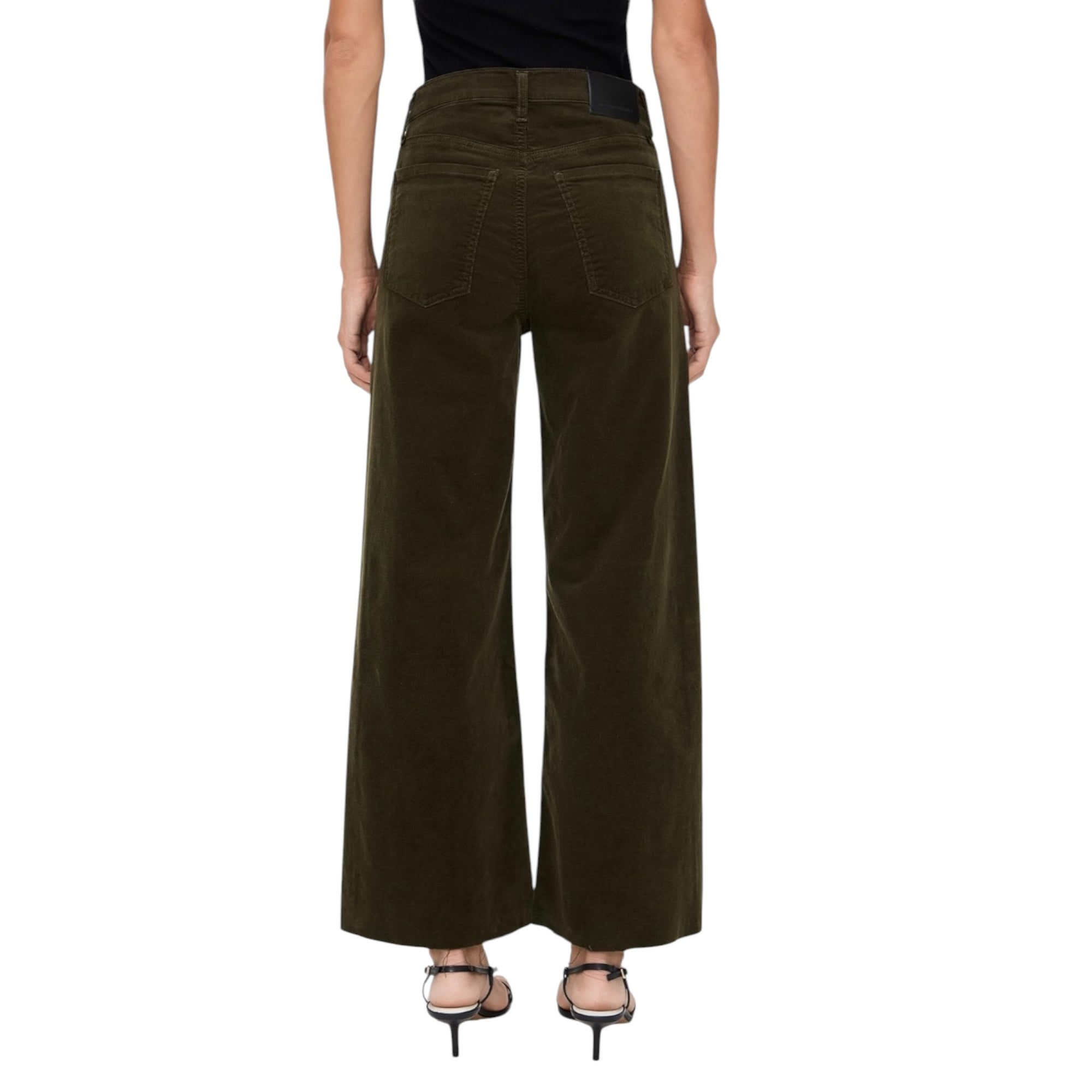 Citizens of Humanity Lyra Wide Leg Corduroy Crop Pants - Costes