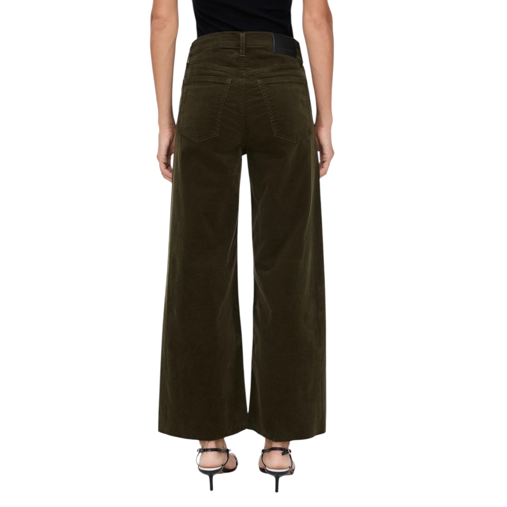 Citizens of Humanity Lyra Wide Leg Corduroy Crop Pants - Costes