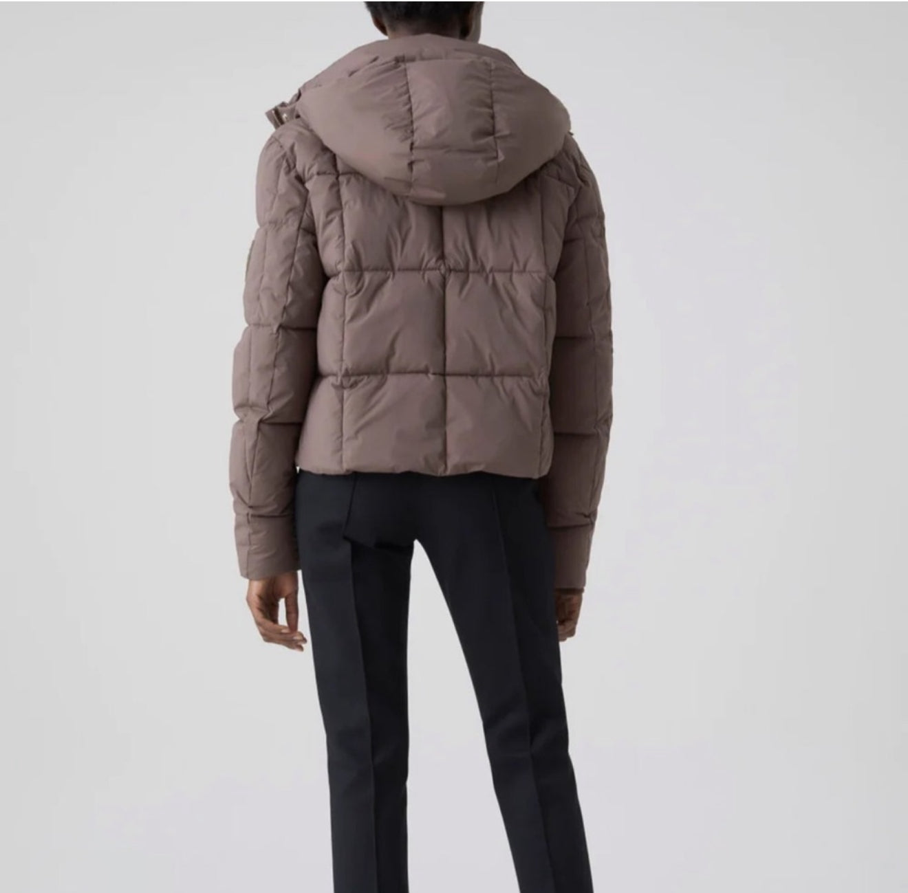 Closed Quilted Cropped Jacket - Tea Rose