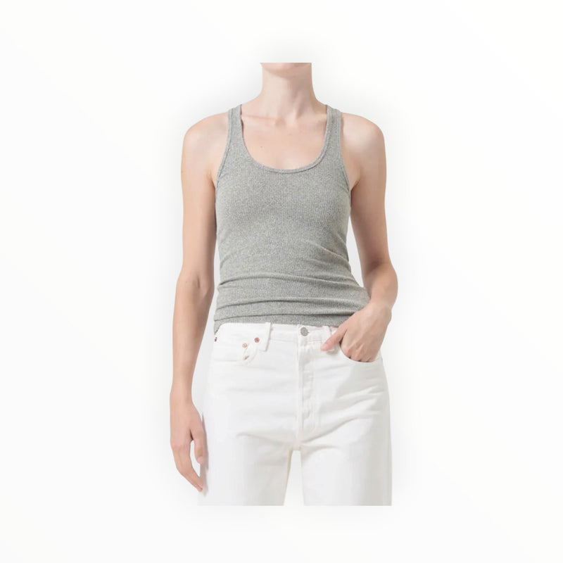 AGOLDE Bianca Tank Top - Celery