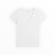 Goldie LeWinter Cleo V Neck Tee - White