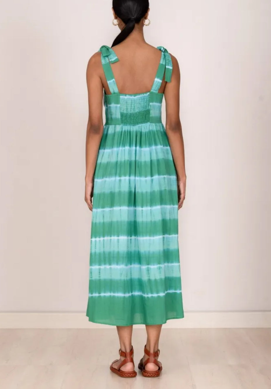 Banjanan Ginerva Dress - Hand Tie Dye Emerald