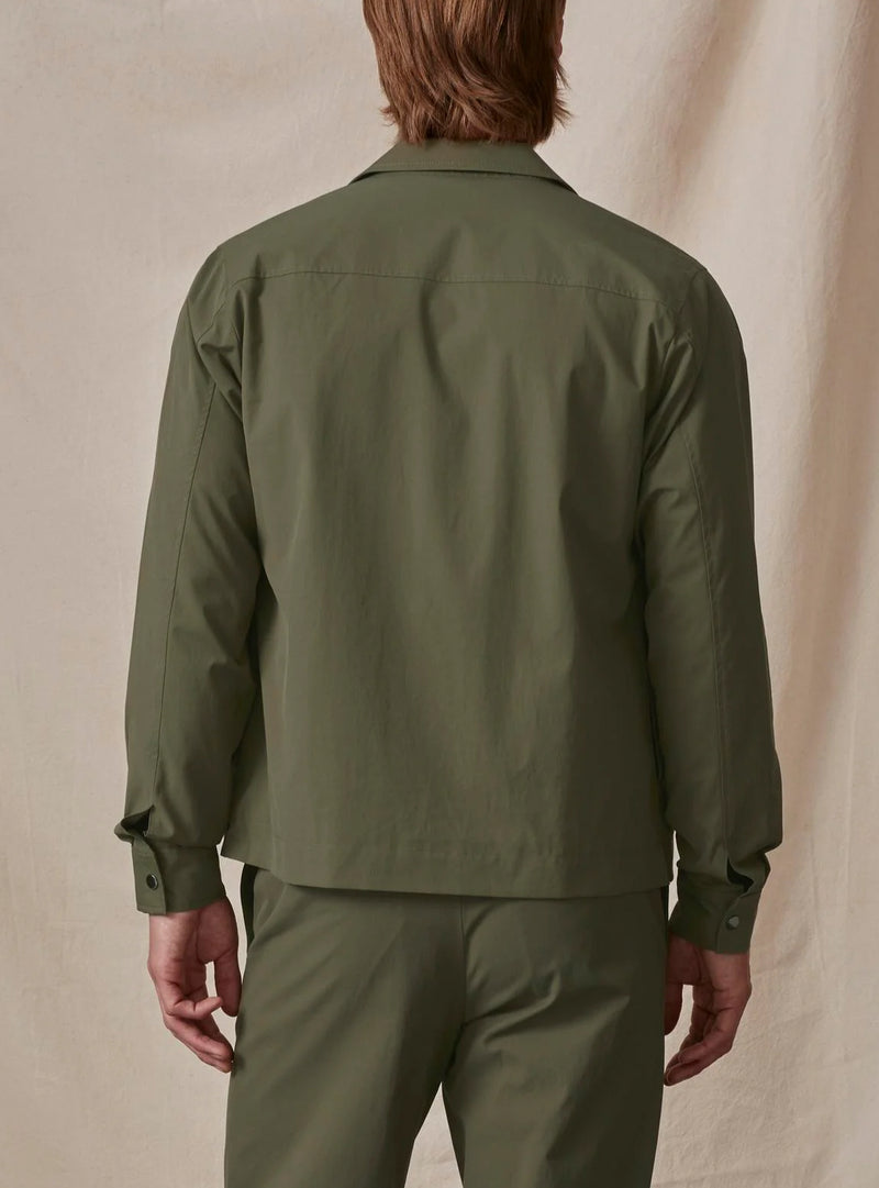 Velvet by Graham & Spencer Alton Poplin Zip-Up Jacket - Olive