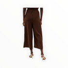 Joseph Ribkoff Gauze Pull-On Culotte Pants - Mahogany