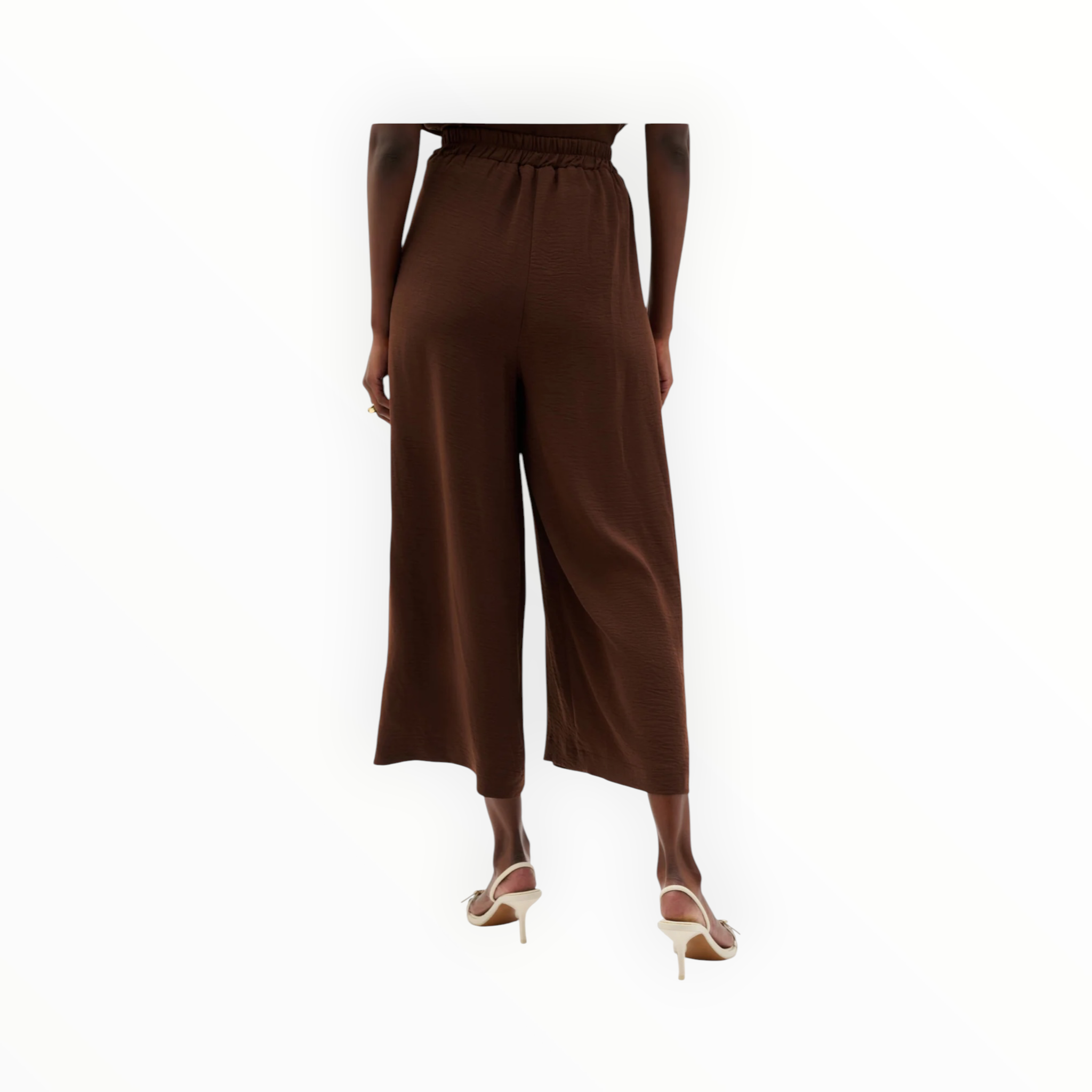 Joseph Ribkoff Gauze Pull-On Culotte Pants - Mahogany