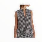 Nation Ltd Dana Tank - Black Cream Gingham