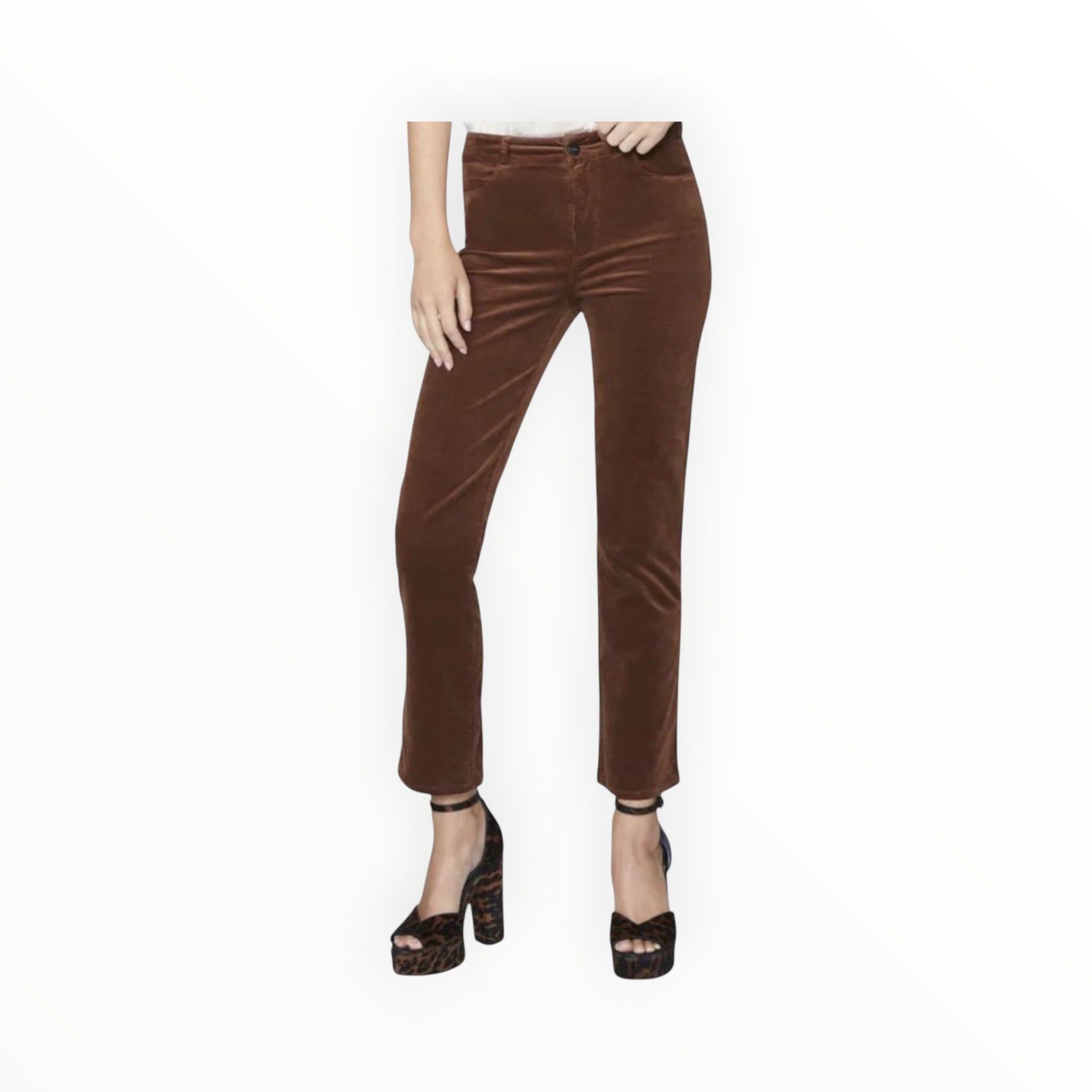 Paige Cindy Jeans - Dark Argan Corduroy