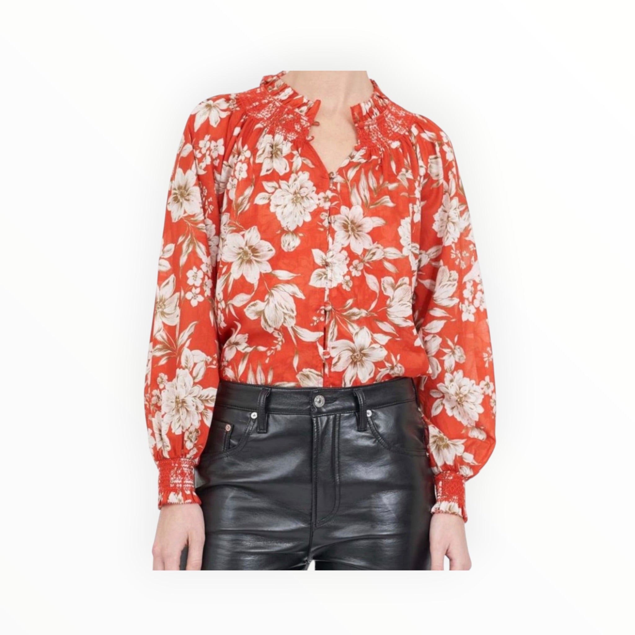 Christy Lynn Andrea Blouse - Red Magnolia