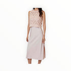 dh New York Del Combo Sweater Dress - Pale Peach