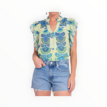 Love The Label Sara Top - Orchid Moon Print