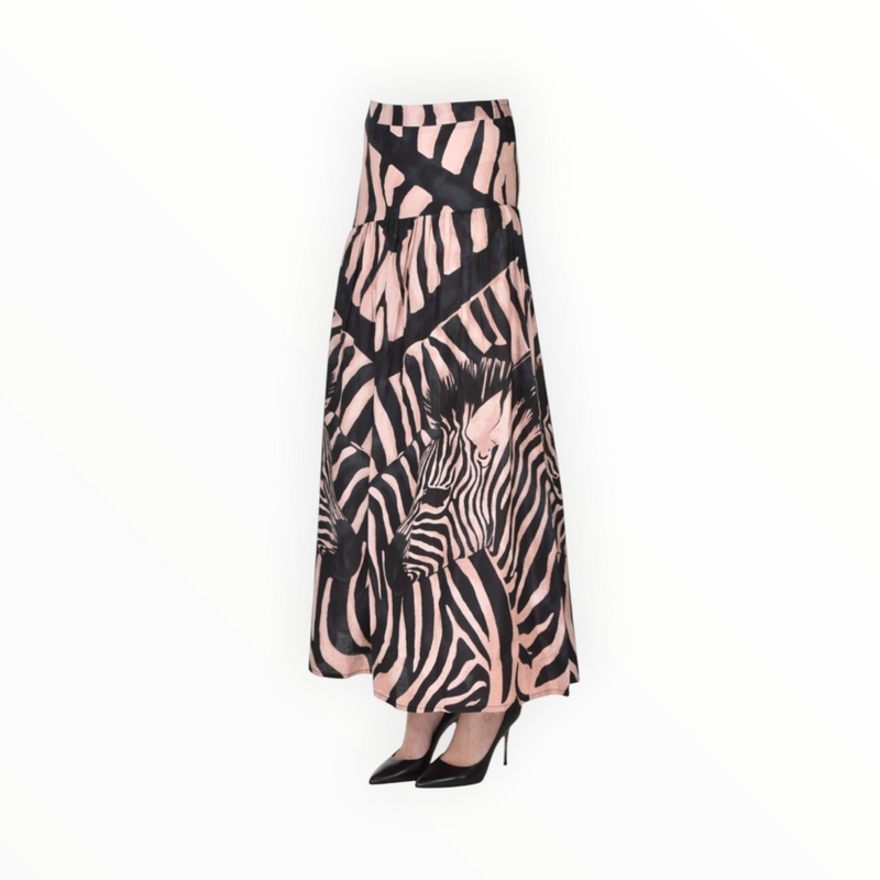 Connor & Blake Pamela Skirt - Crazy Zebra Pink