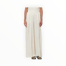 Raquel Allegra Silk Jacquard Athena Pant - Cream