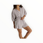 Nation Ltd Josie Short - Praline Stripe