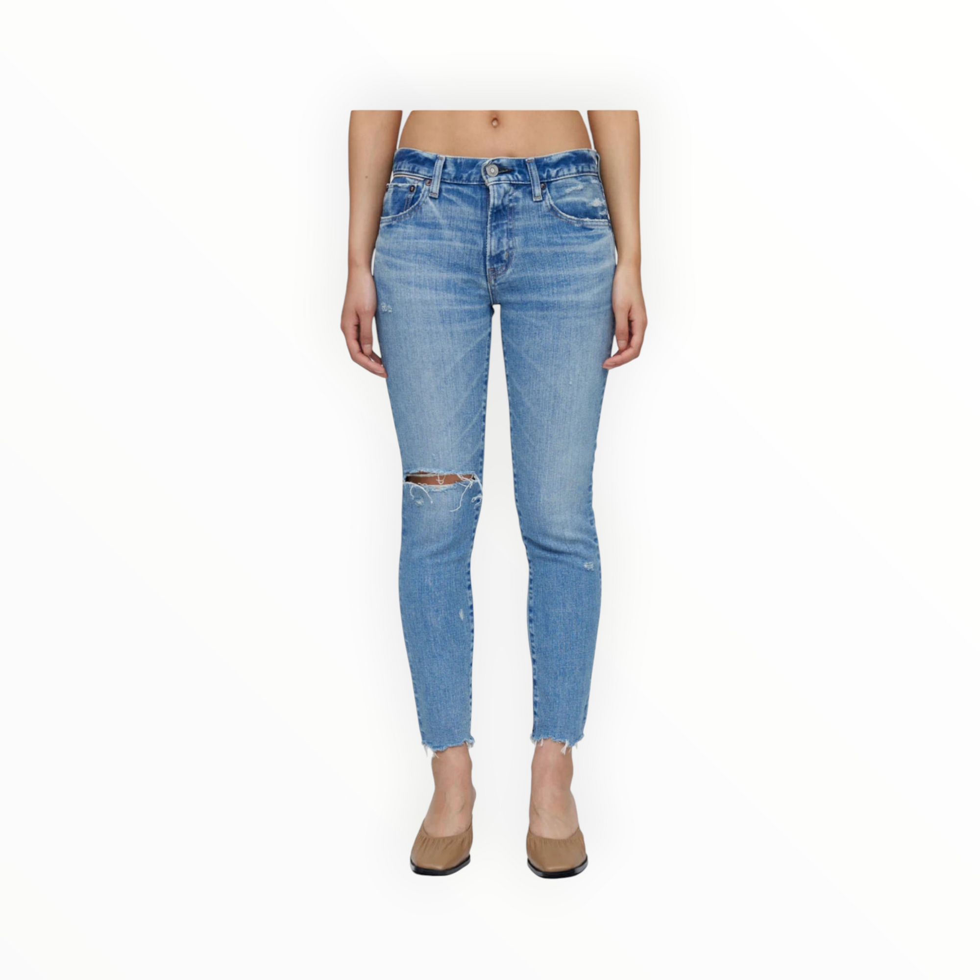 Moussy Vintage Depew Skinny Jean - Light Blue