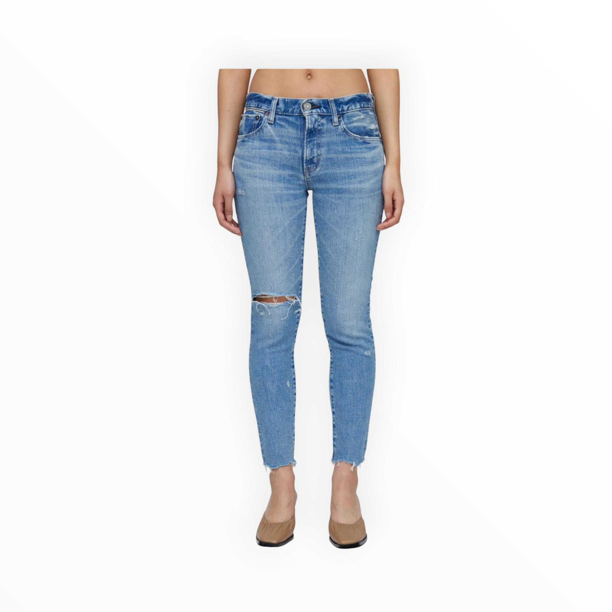 Moussy Vintage Depew Skinny Jean - Light Blue