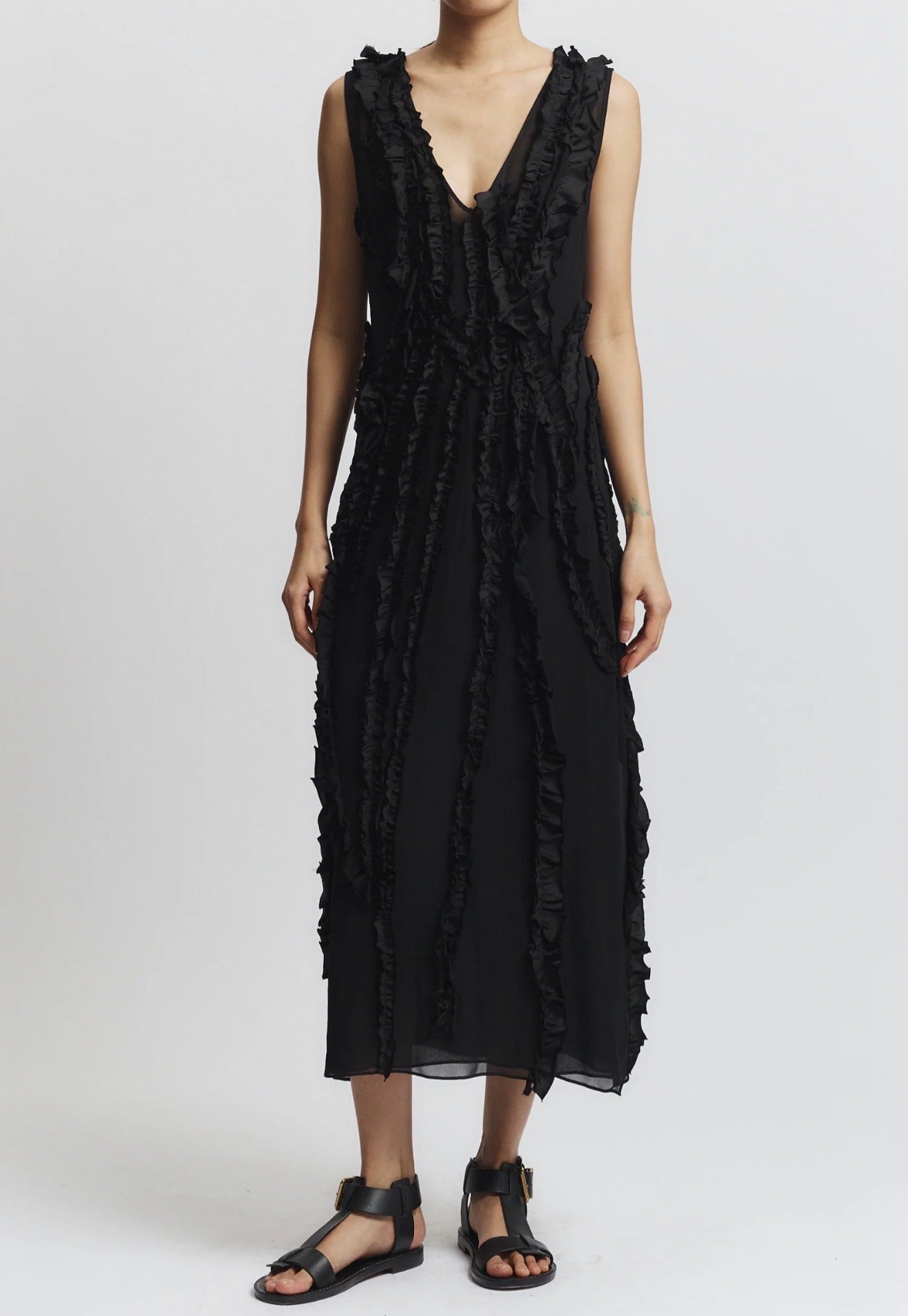 saint art Renata Shift Dress - Black