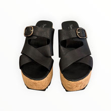 Homers Venice Wedge Sandal - Black