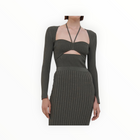 SIMKHAI Alexia Marled Sweetheart Top - Olivine