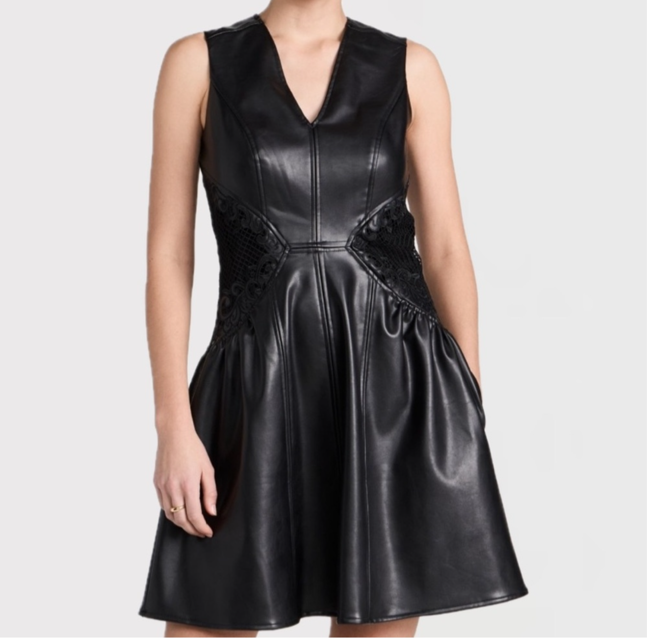 Shoshanna Ria Dress - Jet Black