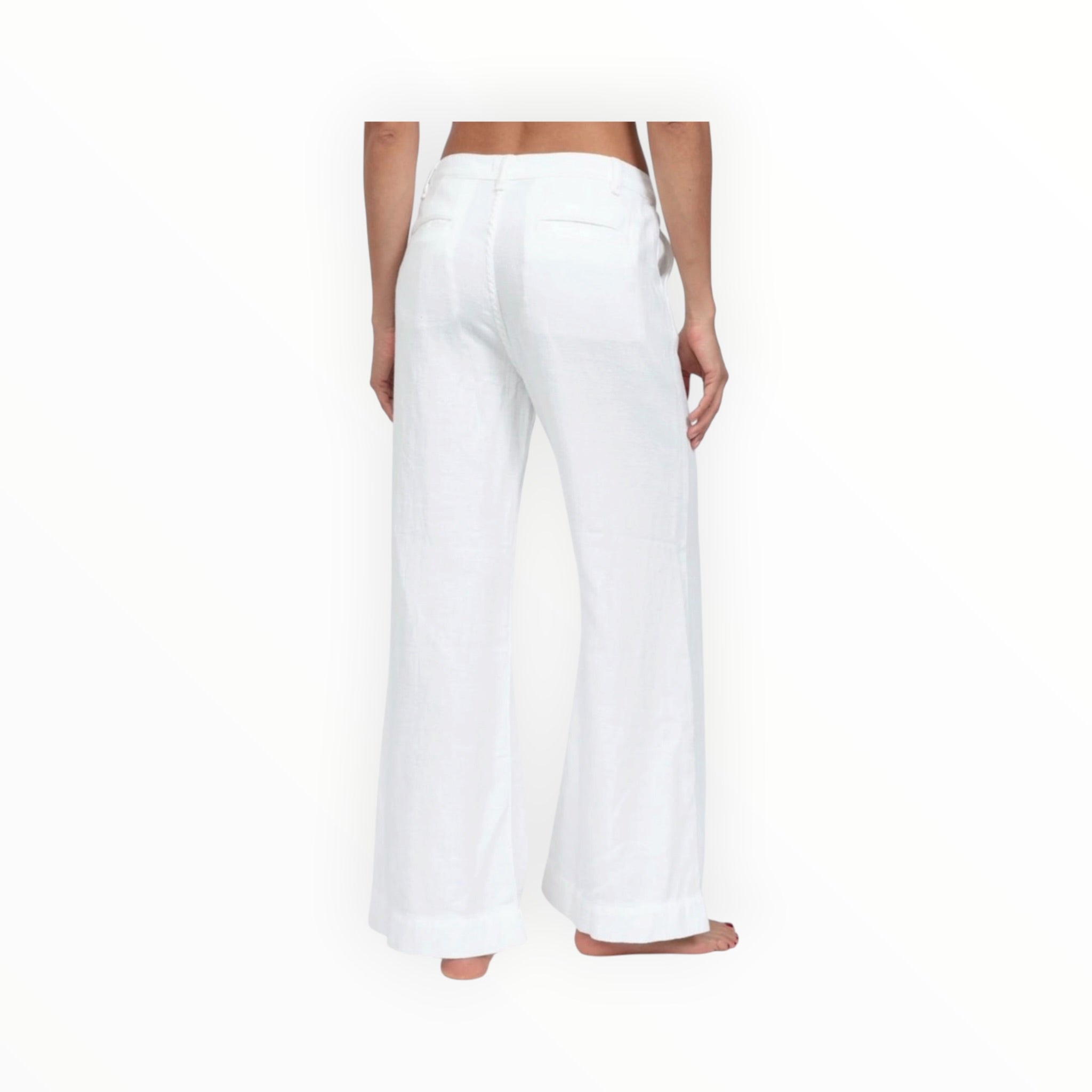 ASKK NY Cropped Brighton Twill Jeans - Ivory