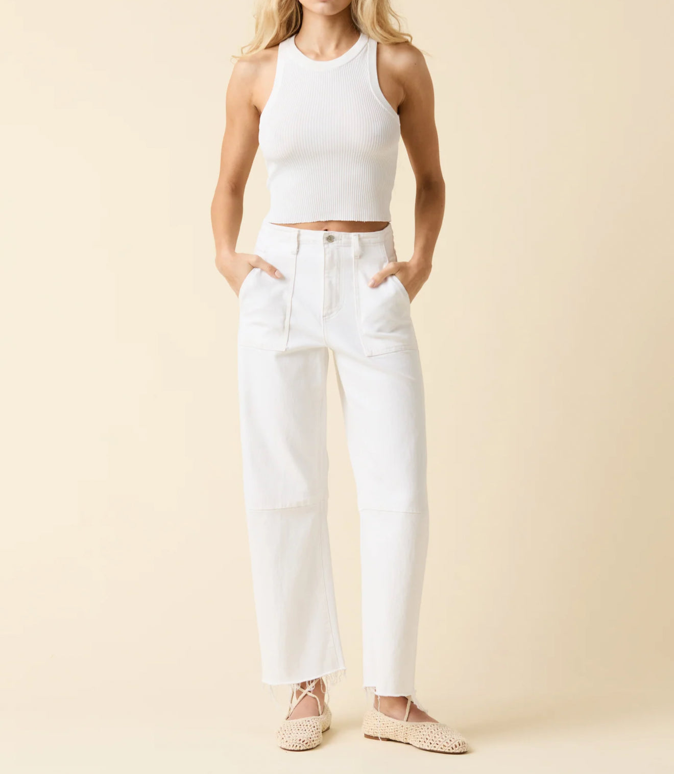 LE JEAN Utility Soft Barrel - White