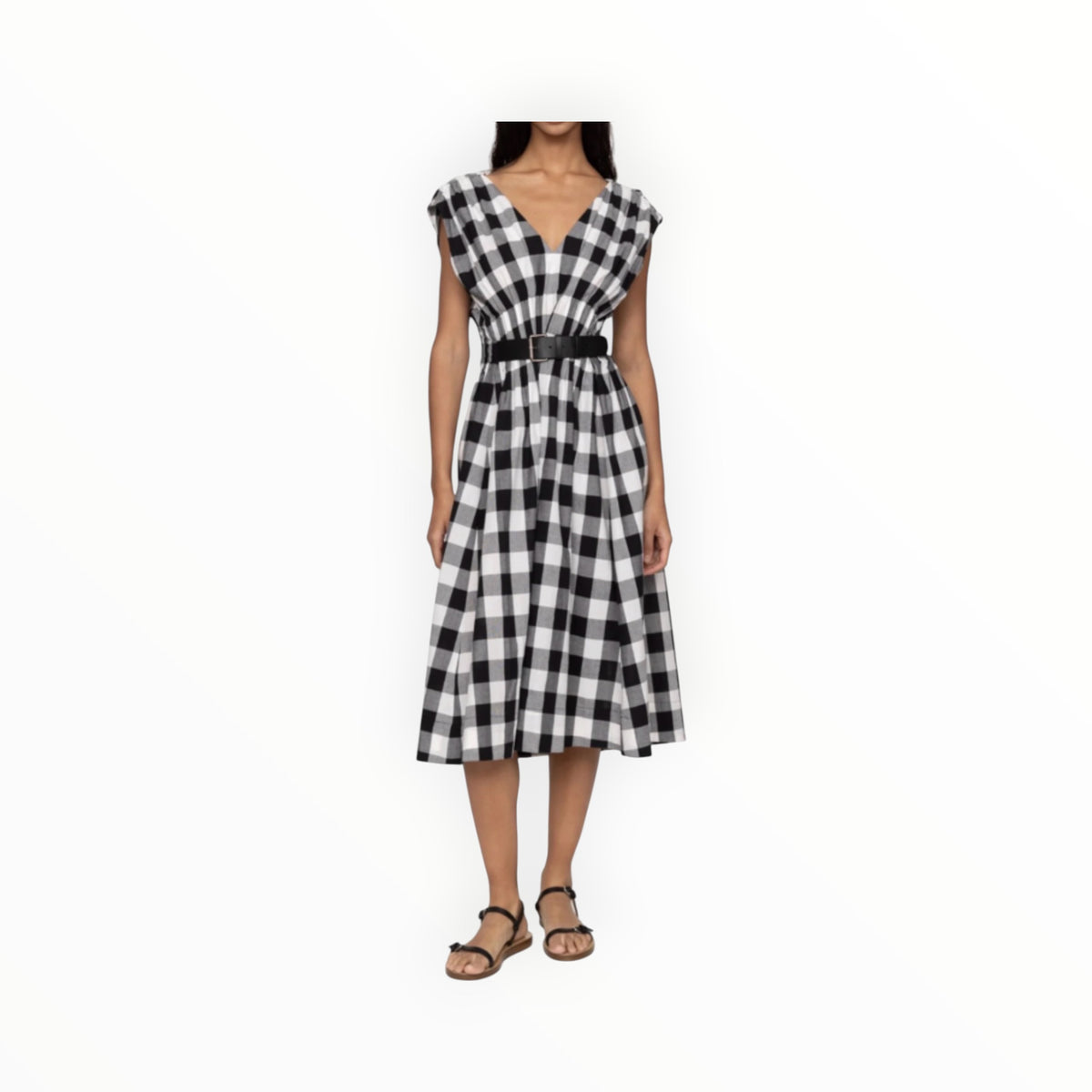 Sea New York Neci Gingham Midi Tank Dress - Multi