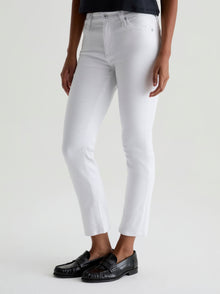 AG Jeans Mari Crop Mid Rise Slim Straight - Gallery White
