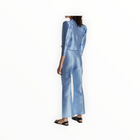 DESTREE Niagara Satin Flared Pants - Blue