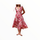 Kasia Anofi Midi Dress - Flamingo