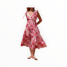 Kasia Anofi Midi Dress - Flamingo