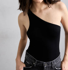 AGOLDE Brita One Shoulder Tank - Black