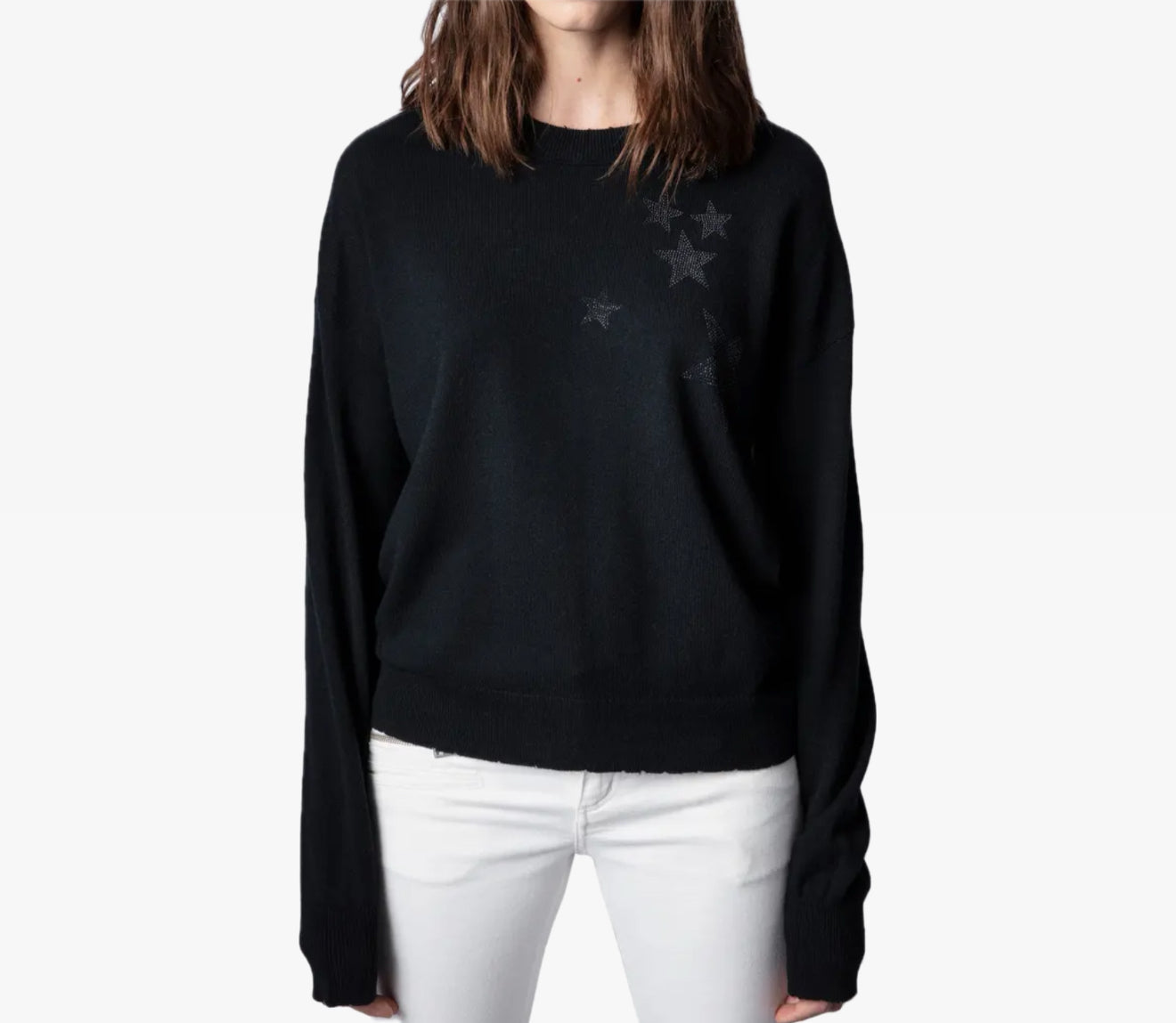 Zadig & Voltaire Gaby Strass Stars Sweater - Noir