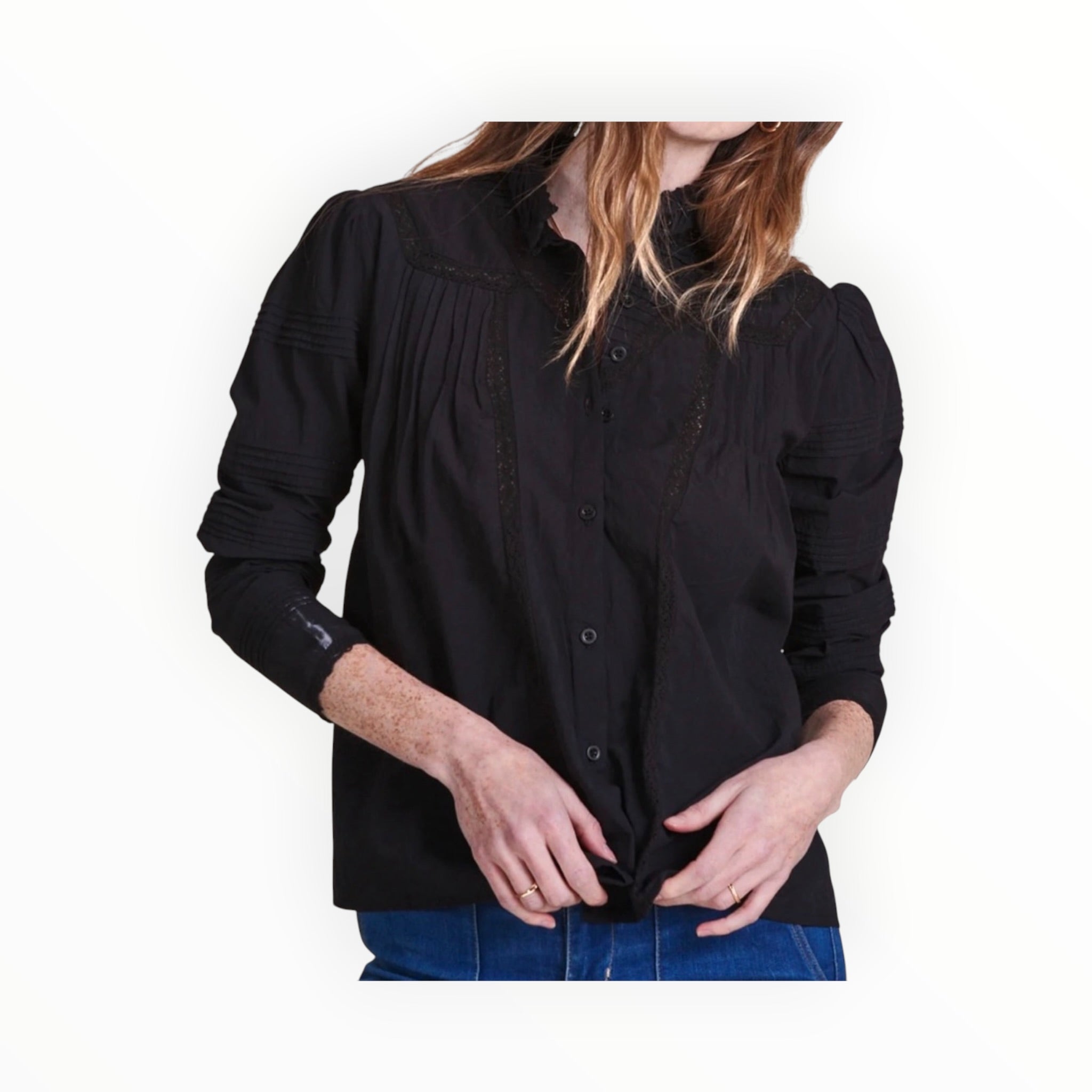 The Shirt by Rochelle Behrens Priya Shirt - Black