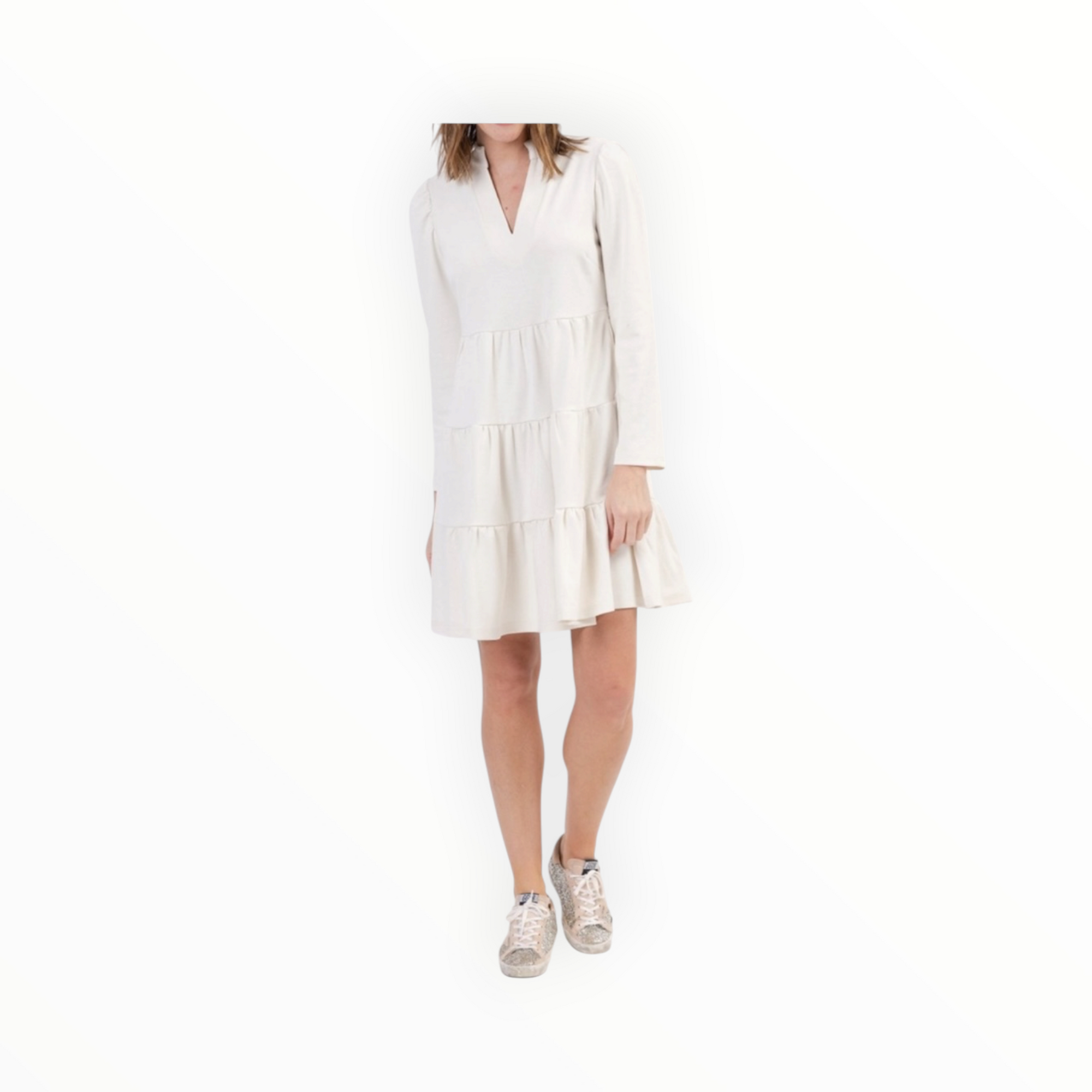 Sail to Sable Flare Tunic Dress - Winter White