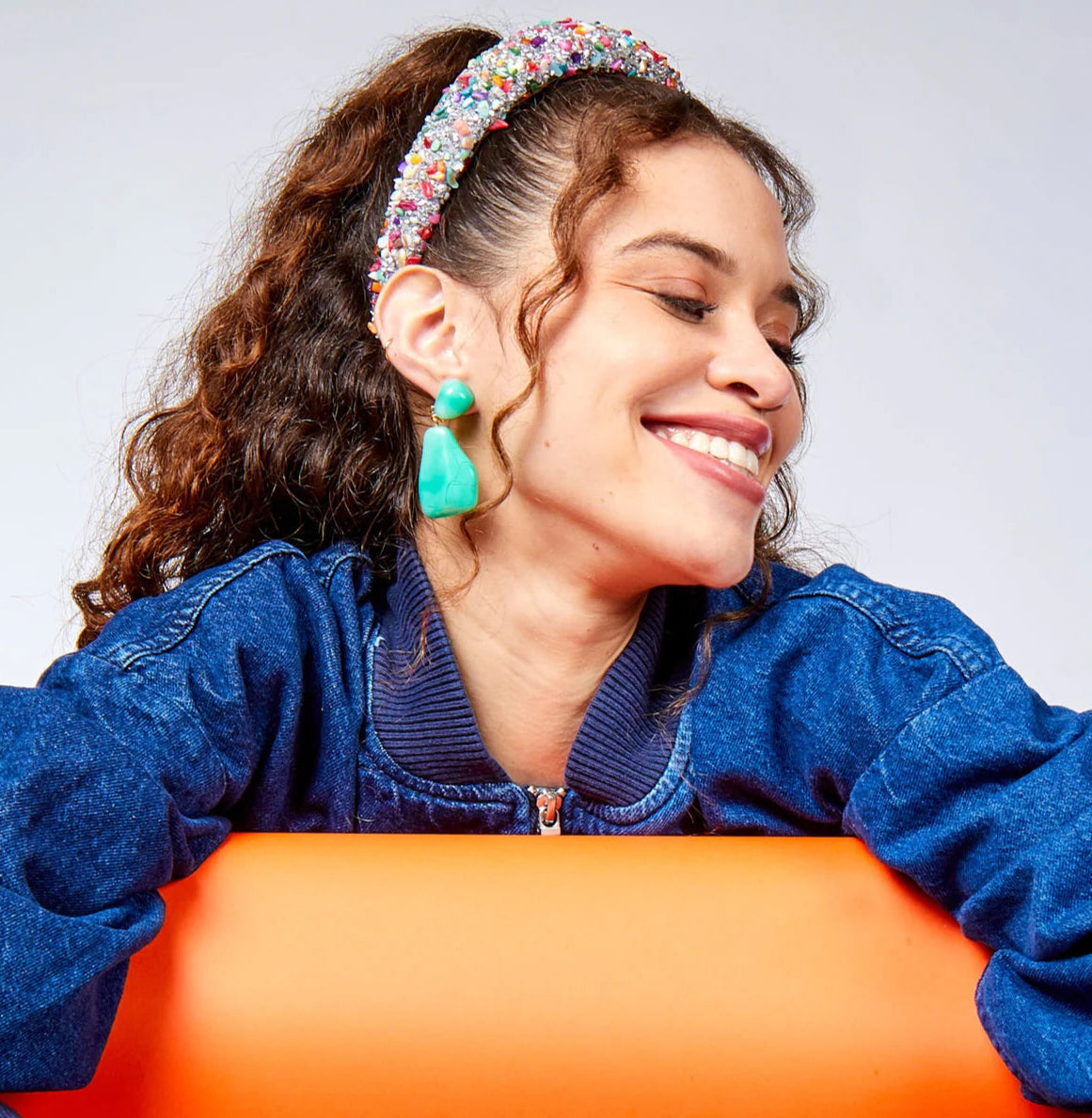 Lele Sadoughi All Over Crystal Alice Headband