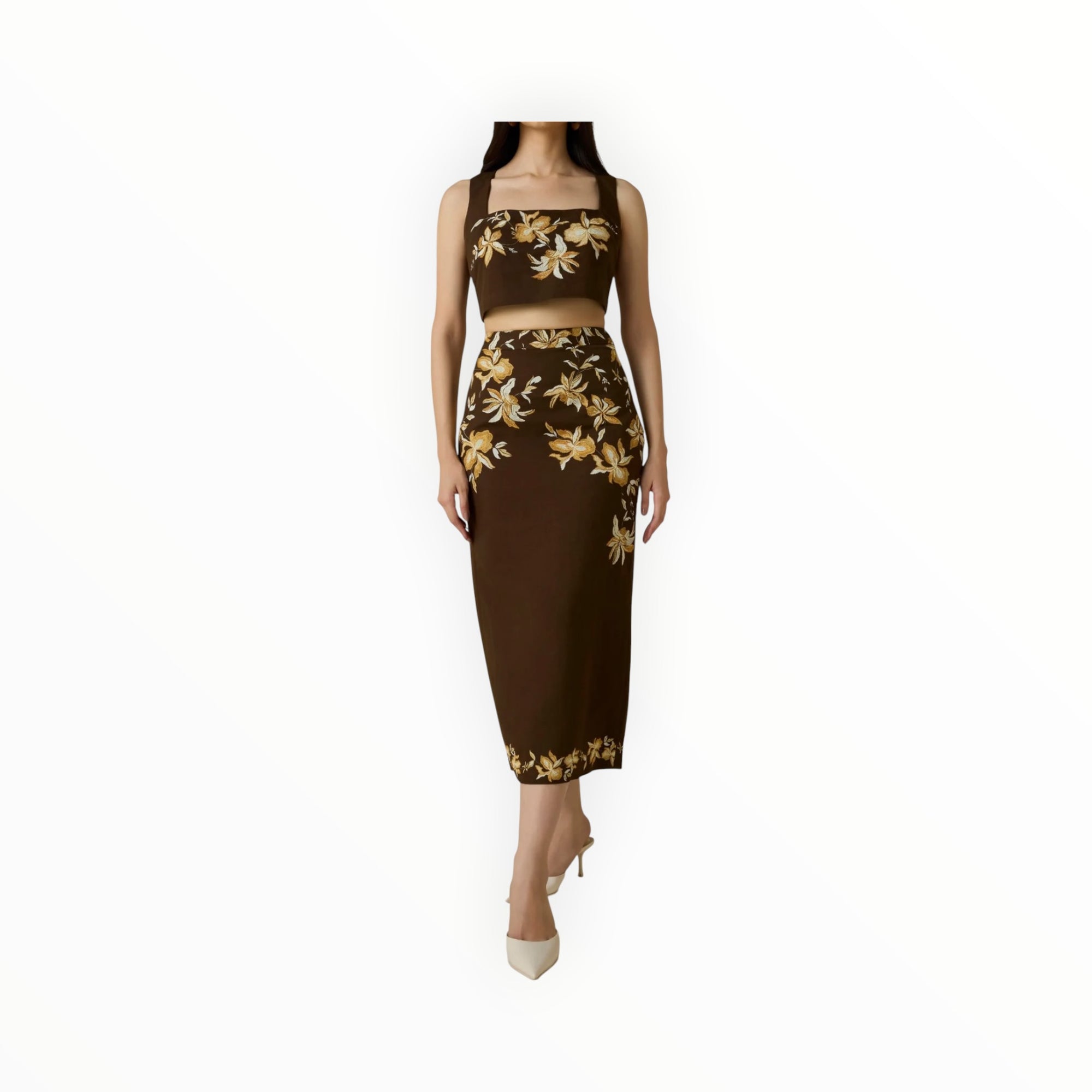 Hemant & Nandita Bota Midi Skirt