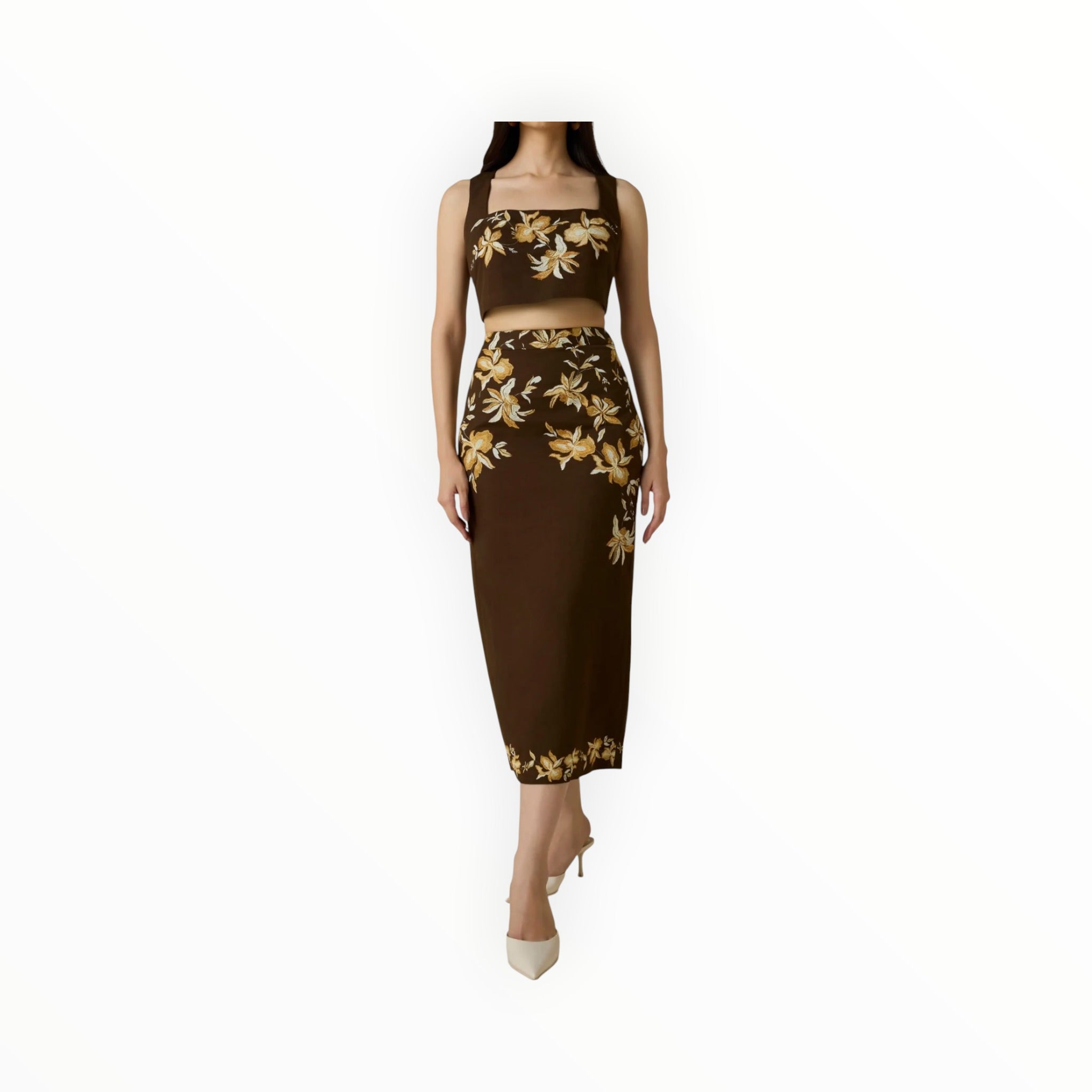 Hemant & Nandita Bota Midi Skirt