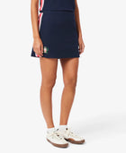 Lacoste French Made Textured Piqué Skirt - Navy