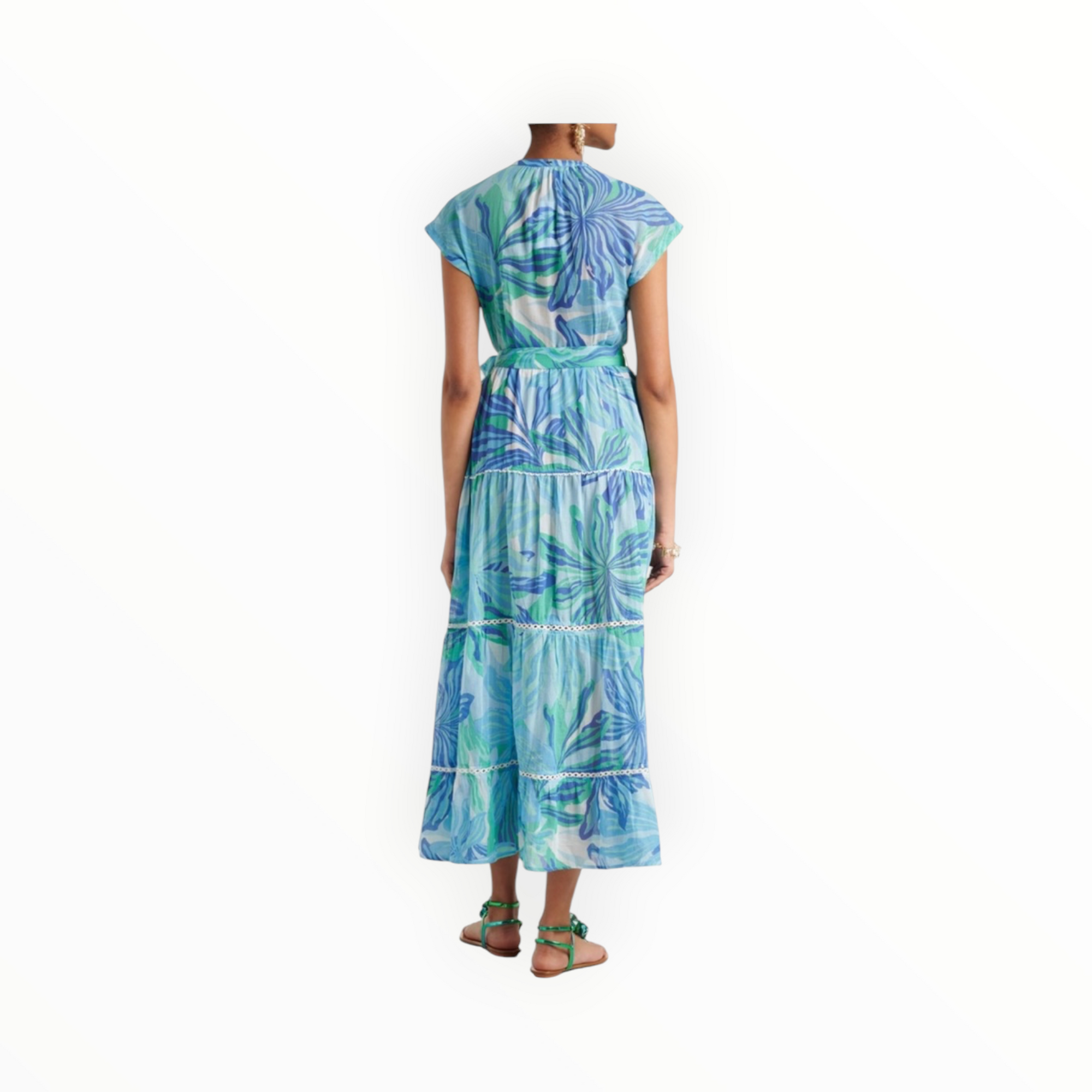 Poupette St. Barth Kora Dress - Blue Seaweed