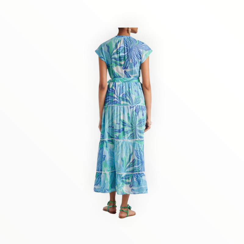 Poupette St. Barth Kora Dress - Blue Seaweed