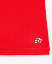 Lacoste Slim Fit Ultra Dry Sleeveless Tennis Polo - Red