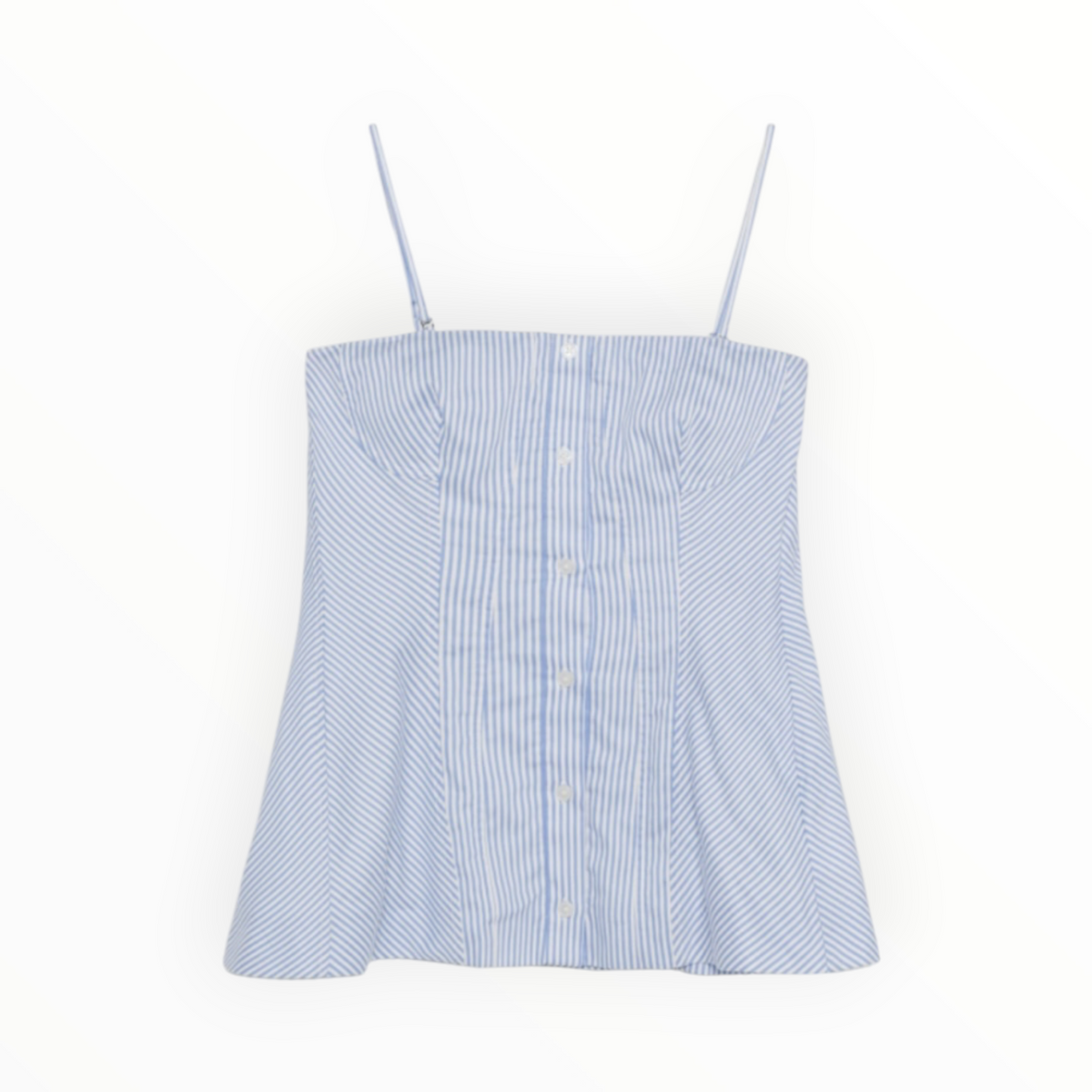 SIMKHAI Vivvy Bustier Top - Blue Hydrangea Stripe