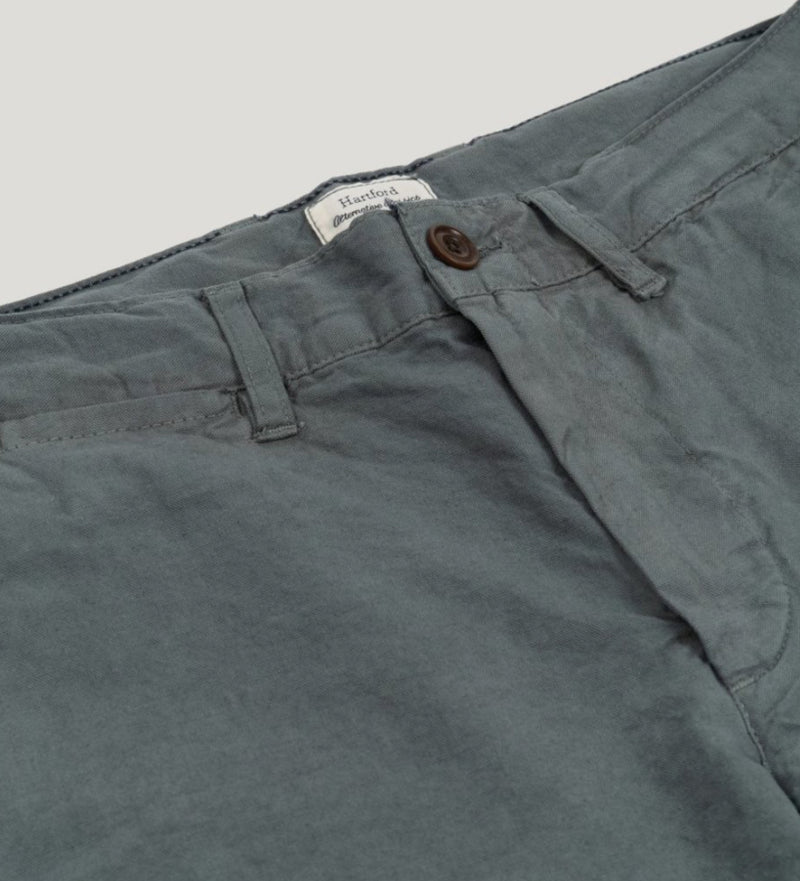 Hartford Byron Slim Cut Straight Leg Shorts - Eucalyptus