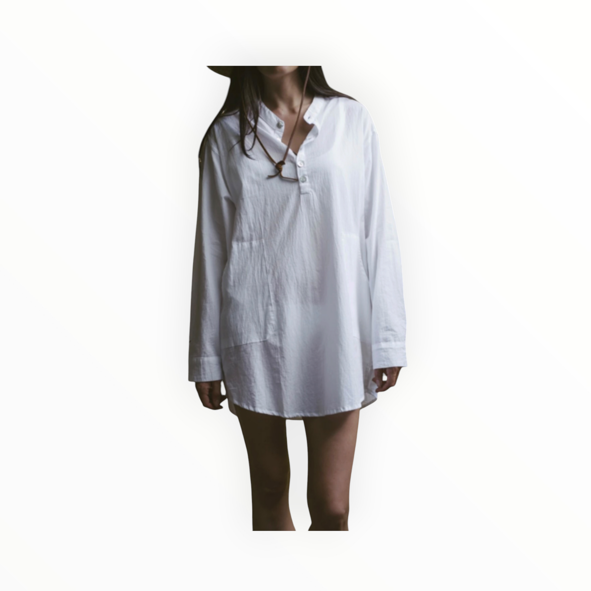 Natalie Martin Apres Swim Shirt
 - White