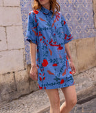 Oliphant Collared Shirt Dress - Bartram Blue