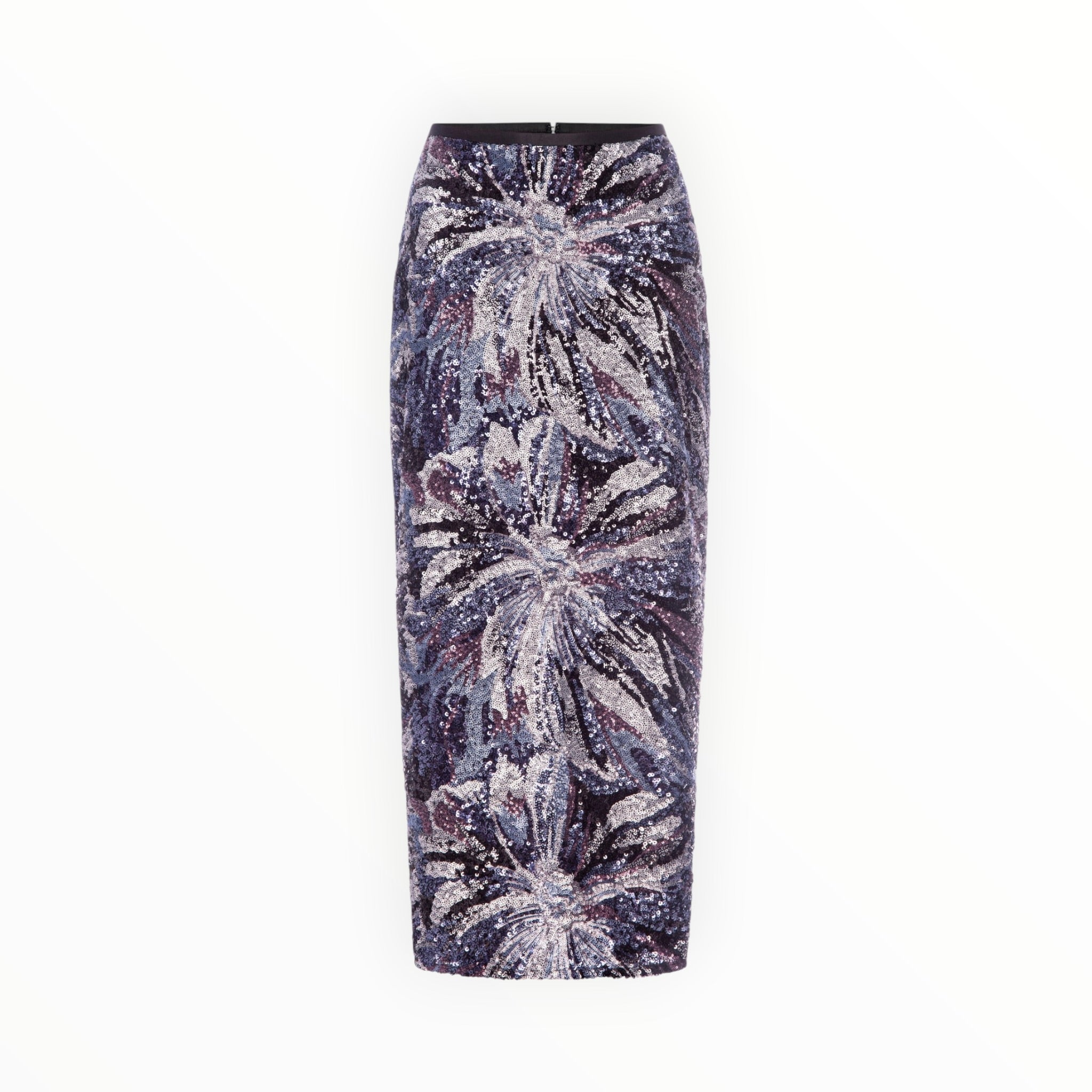 Le Superbe Midnight Abstract Floral Skirt