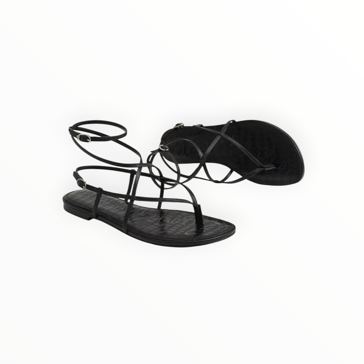 Sam Edelman Clarra Strappy Sandal - Black Leather