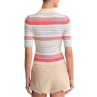 525 Calla Polo Top - Bright Multi Stripe